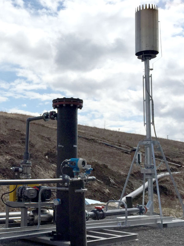 Skid mounted flares integrate easily with existing systems!